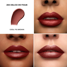 Lancôme lipstick bullet tilt revealing creamy surface and precise tip for easy application