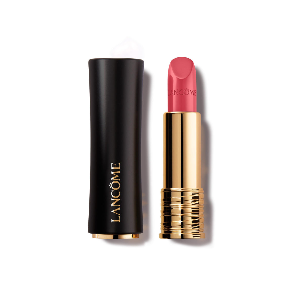 Lancôme front packaging showing lipstick tube and product name for premium appeal