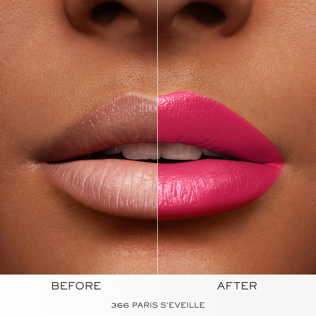 Lancôme tube beside everyday items showing compact size and portability benefit