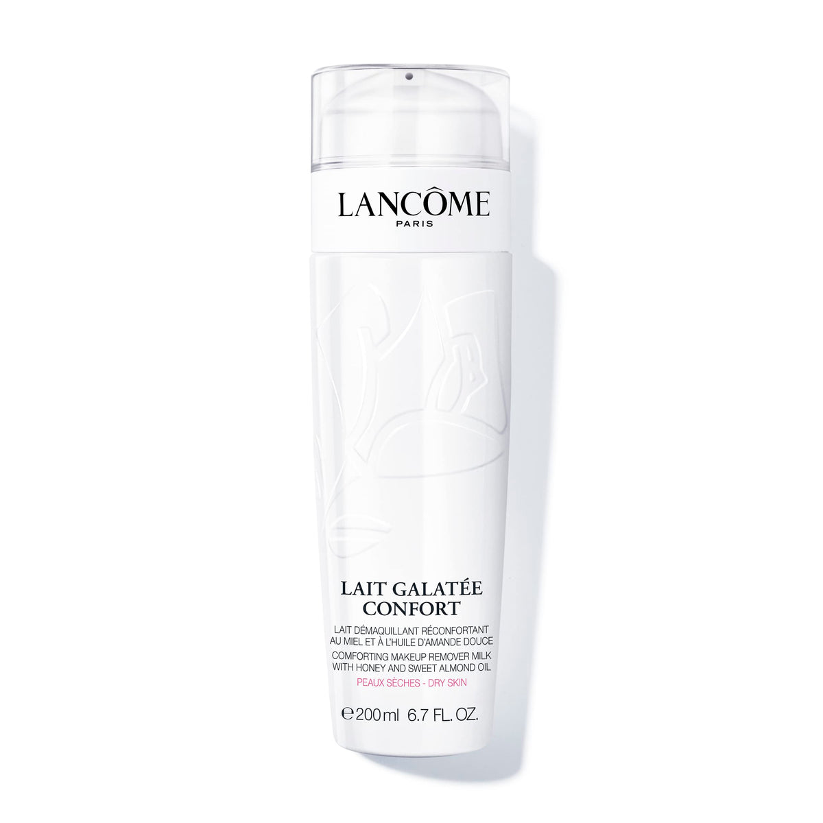 Lancôme Lait Galatée Confort front bottle shot showing packaging and calming formula benefits