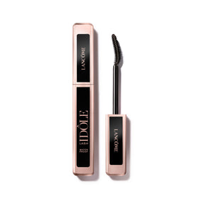 Lancôme front packaging showing sleek black tube and branding, presents premium appeal