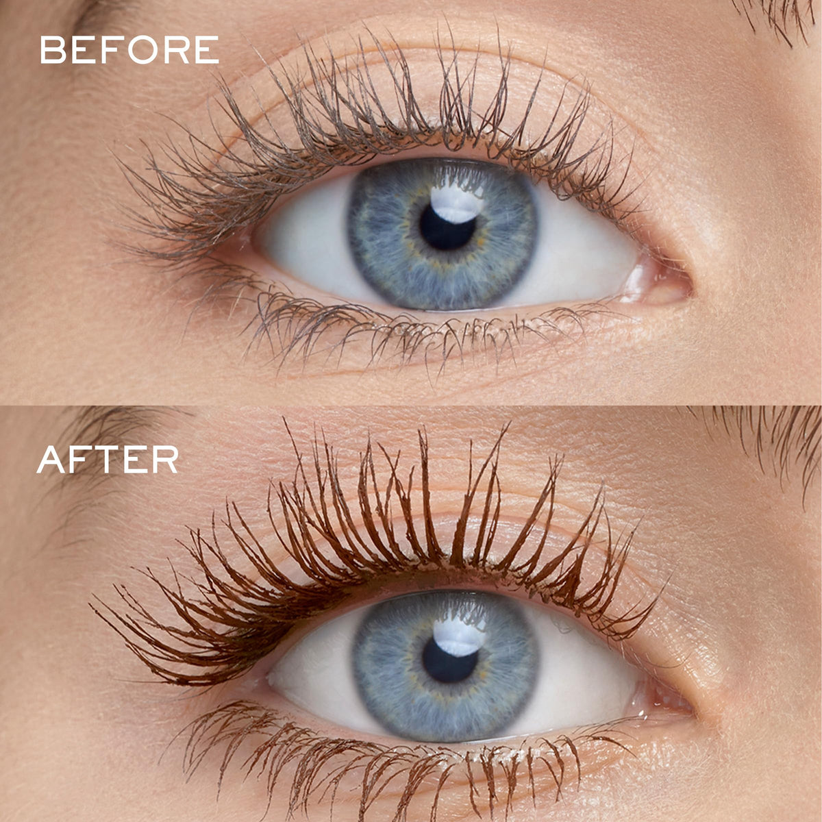 Lancôme texture swiped on paper shows lightweight gel for soft-feeling lashes