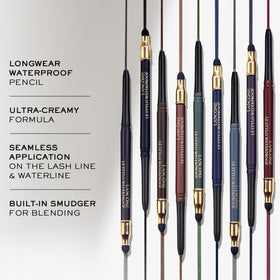 Lancôme pencil tip close-up showing creamy Noir Onyx texture for smooth application