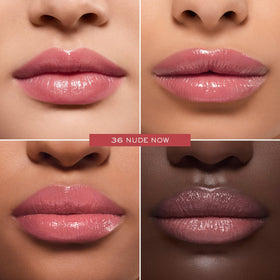 Lancôme twist-up mechanism with shade 36 NUDE NOW visible, easy application