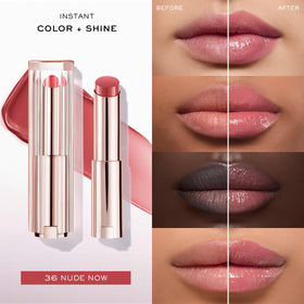 Lancôme swatch of 36 NUDE NOW on arm, buildable natural color