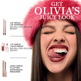 Lancôme product beside Lip Shaper showing size scale and layering option