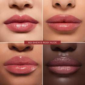Lancôme lifestyle outdoor image showing wearable rosy-nude balm complementing daily outfits