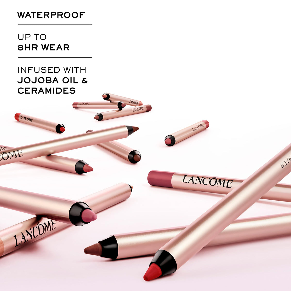 Lancôme lip shaper cap removed to reveal sharpenable tip for exact contours