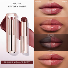 Lancôme close-up of buttery texture for instant shine and comfort