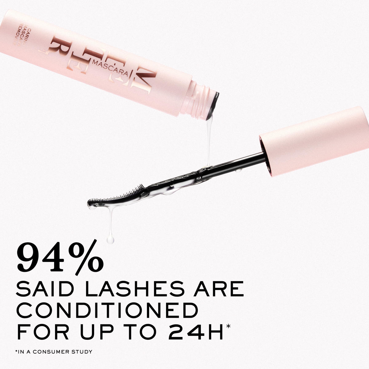 Lancôme remover on cotton pad showing gentle swipe and effective makeup lift