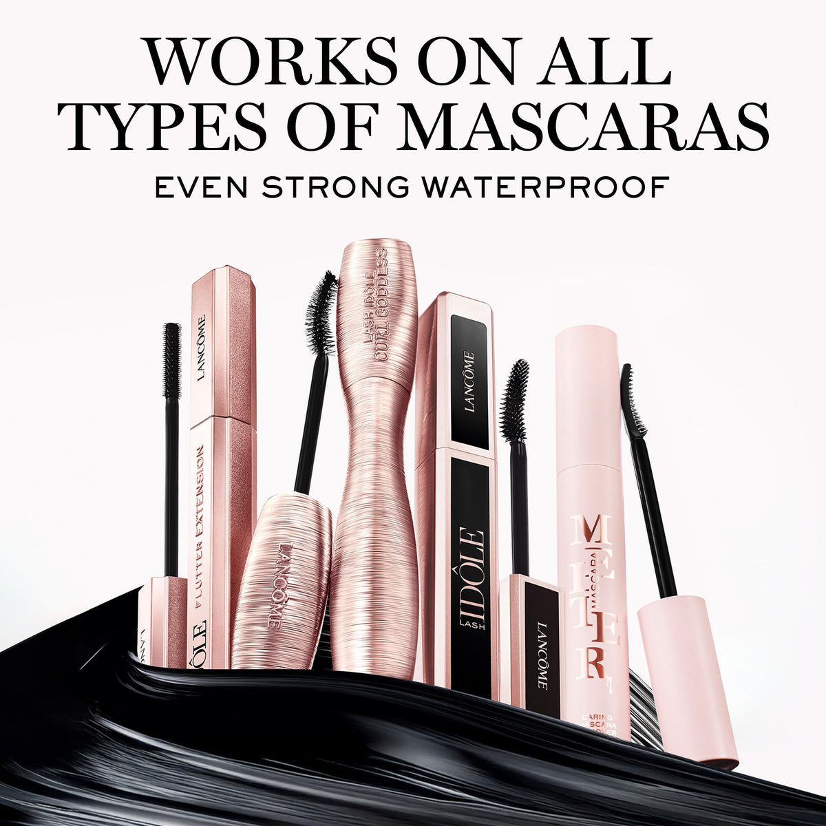 Lancôme product on vanity suggesting everyday routine ease and gentle removal
