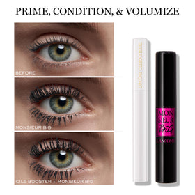 Lancôme Monsieur Big worn in evening makeup setting showing long-lasting bold effect