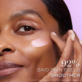 Lancôme Rénergie Lift open jar with cream swipe illustrating rich emollience