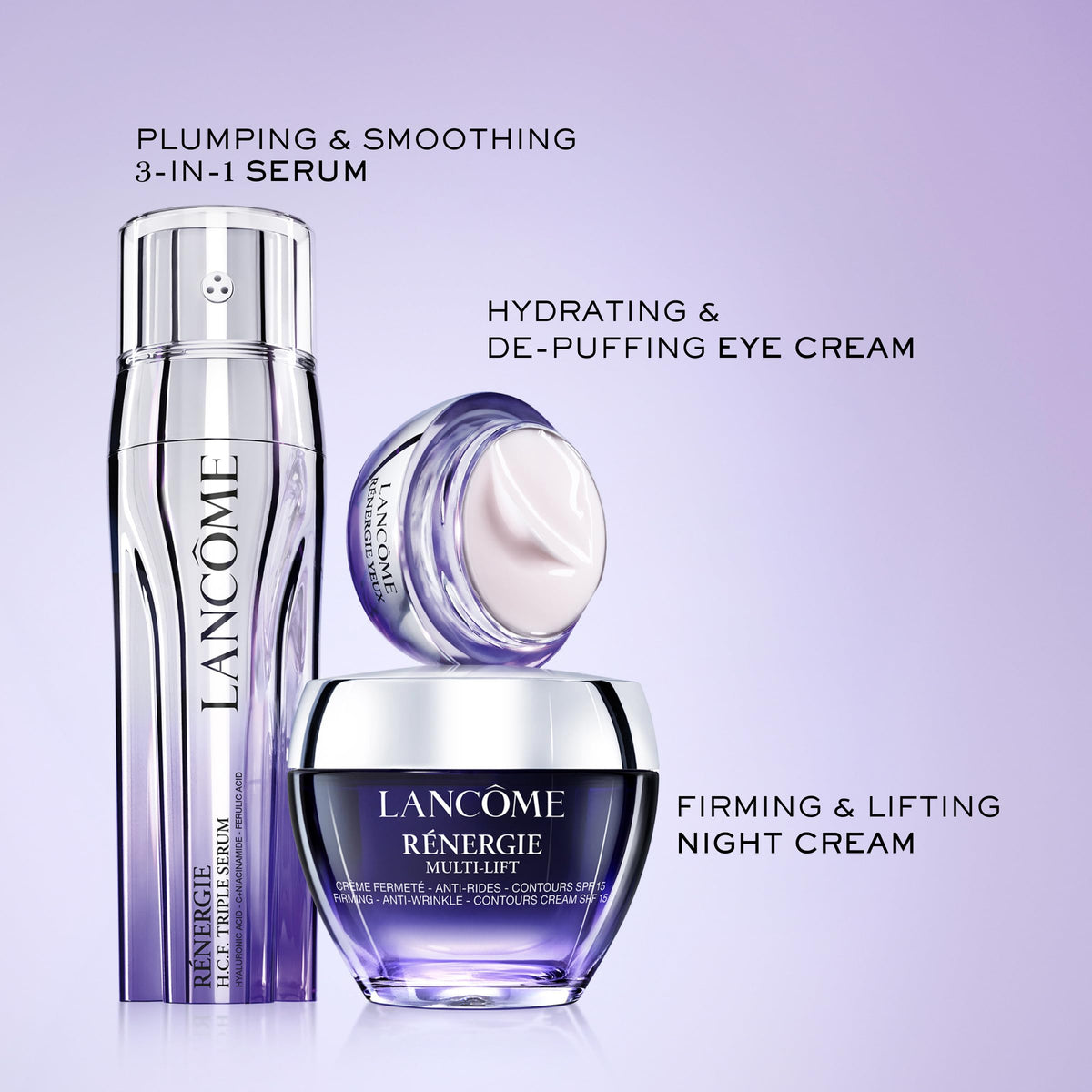 Lancôme night cream on bathroom counter in evening routine setting for restful skin