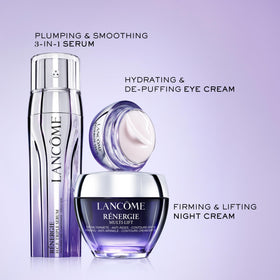 Lancôme night cream on bathroom counter in evening routine setting for restful skin
