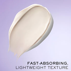 Lancôme ingredient callout featuring baicalin and peptides, highlights antioxidant support