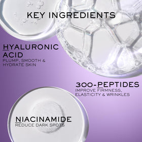Lancôme Rénergie H.P.N cream on hand being applied to face demonstrating lightweight feel
