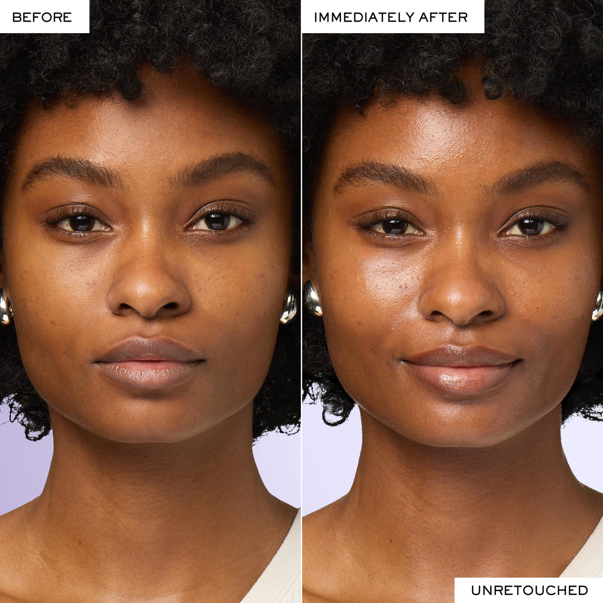 Lancôme applying cream to face and neck demonstrating lifting effect benefit