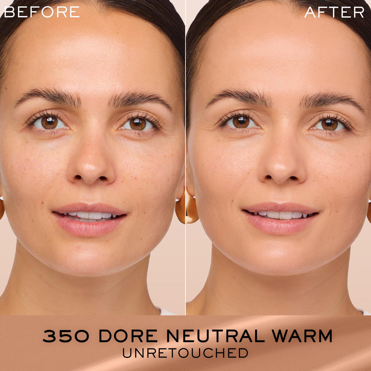 Lancôme Rénergie Lift creamy texture swatch showing hydrating finish and blendability benefit