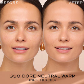 Lancôme Rénergie Lift creamy texture swatch showing hydrating finish and blendability benefit