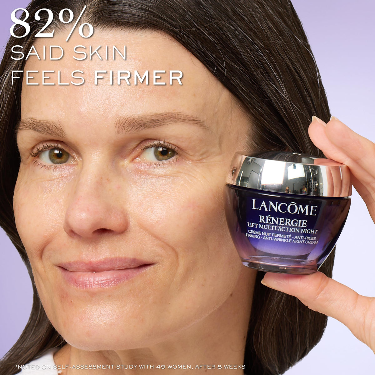 Lancôme Rénergie Lift cream texture close-up highlighting smooth hydration