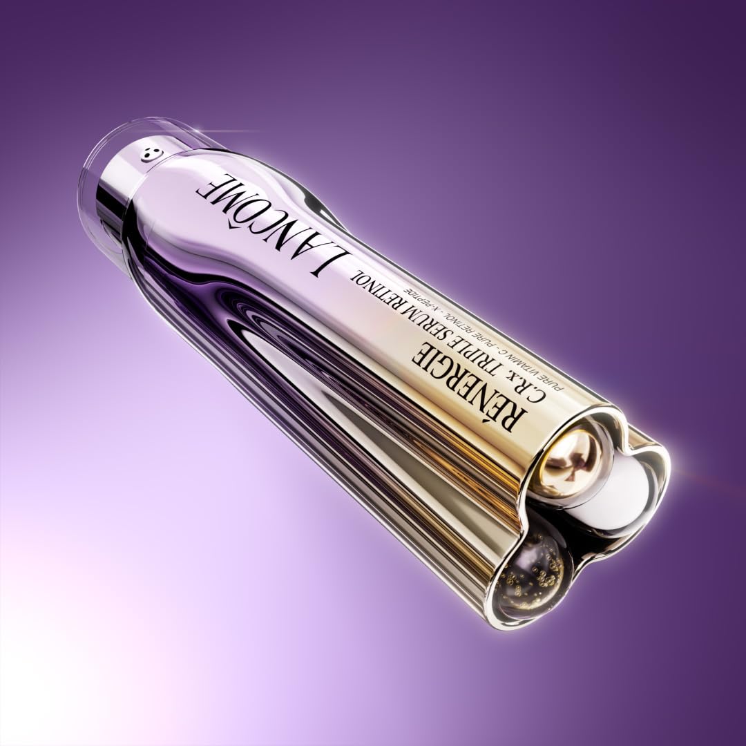 Lancôme key ingredients visual with retinol, vitamin C, and peptide benefit