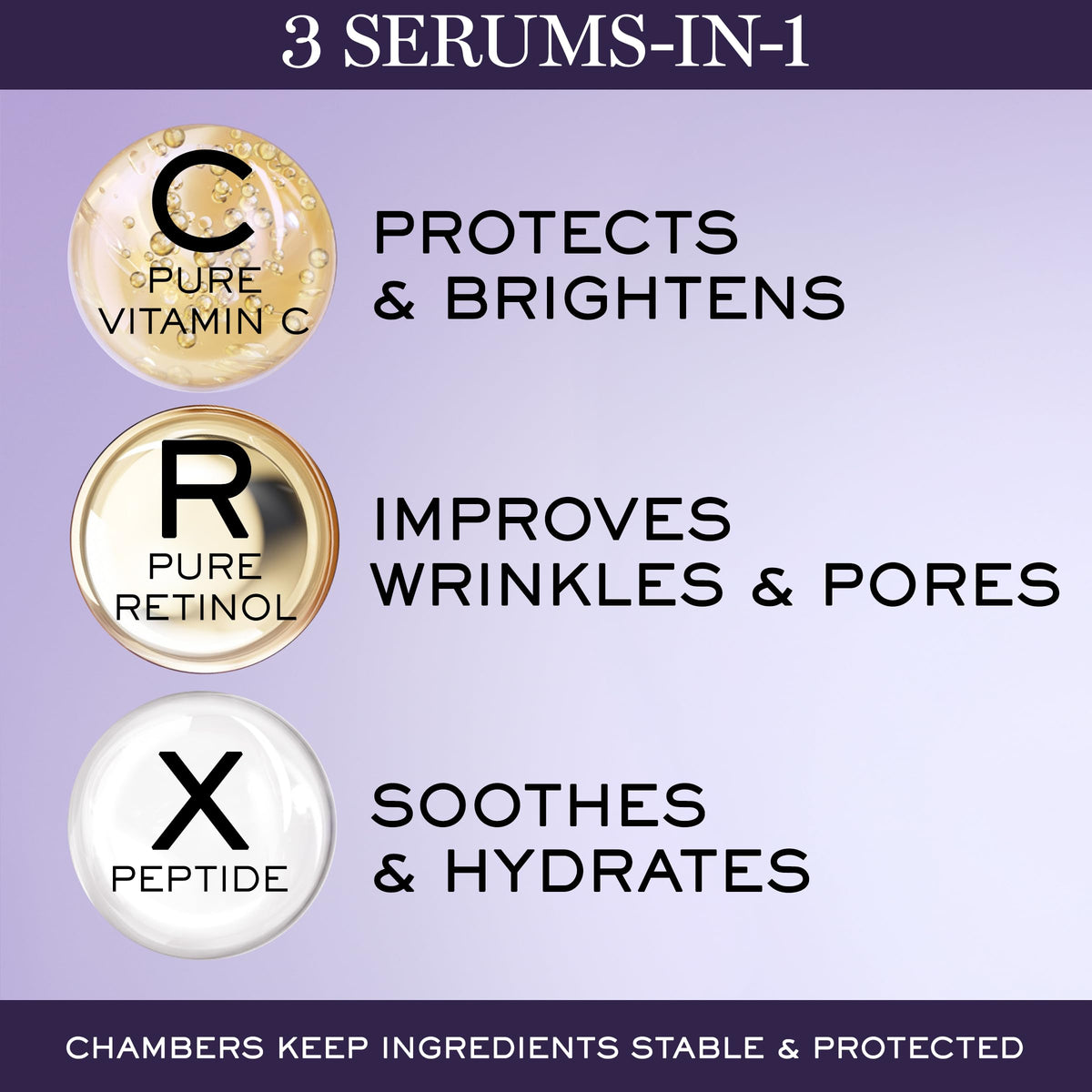 Lancôme serum texture close-up showing silky finish for smoother skin