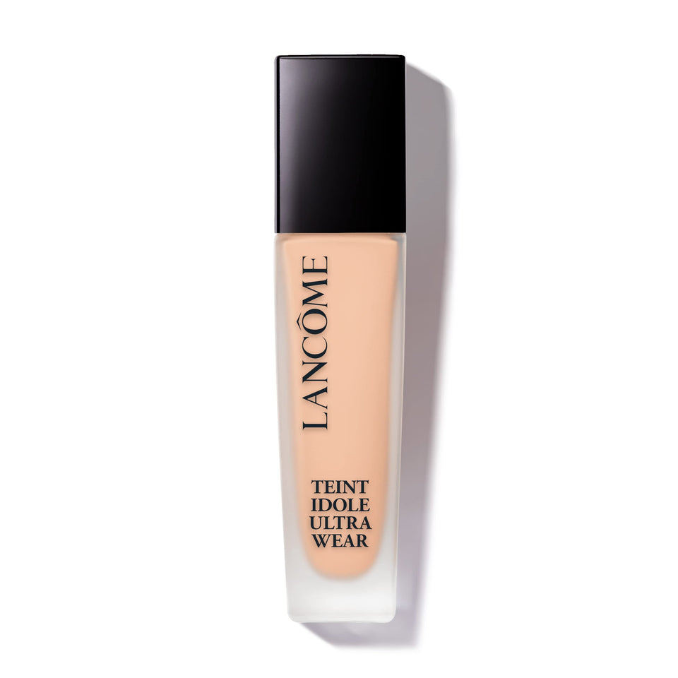 Lancôme bottle front view showing sleek packaging and product name benefits