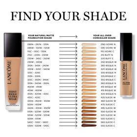 Lancôme concealer tucked in a makeup bag showing travel-ready, all-day touch-up benefit