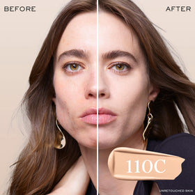 Lancôme foundation texture close-up highlighting smooth, blendable finish