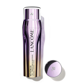Lancôme front packaging of the triple serum showing elegant bottle and brand benefit