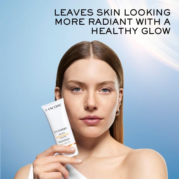 Lancôme tube staged on bathroom counter for everyday morning routine ease