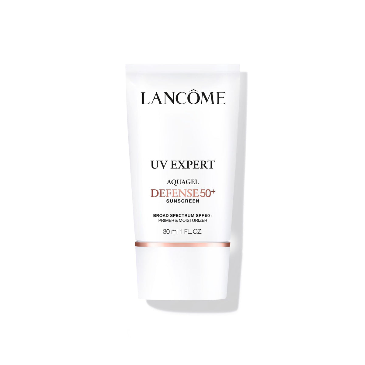 Lancôme product front packaging showing SPF 50 and multitasking benefits