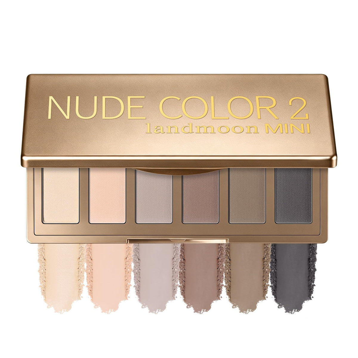 LANDMOON front packaging showing six matte shades for versatile looks