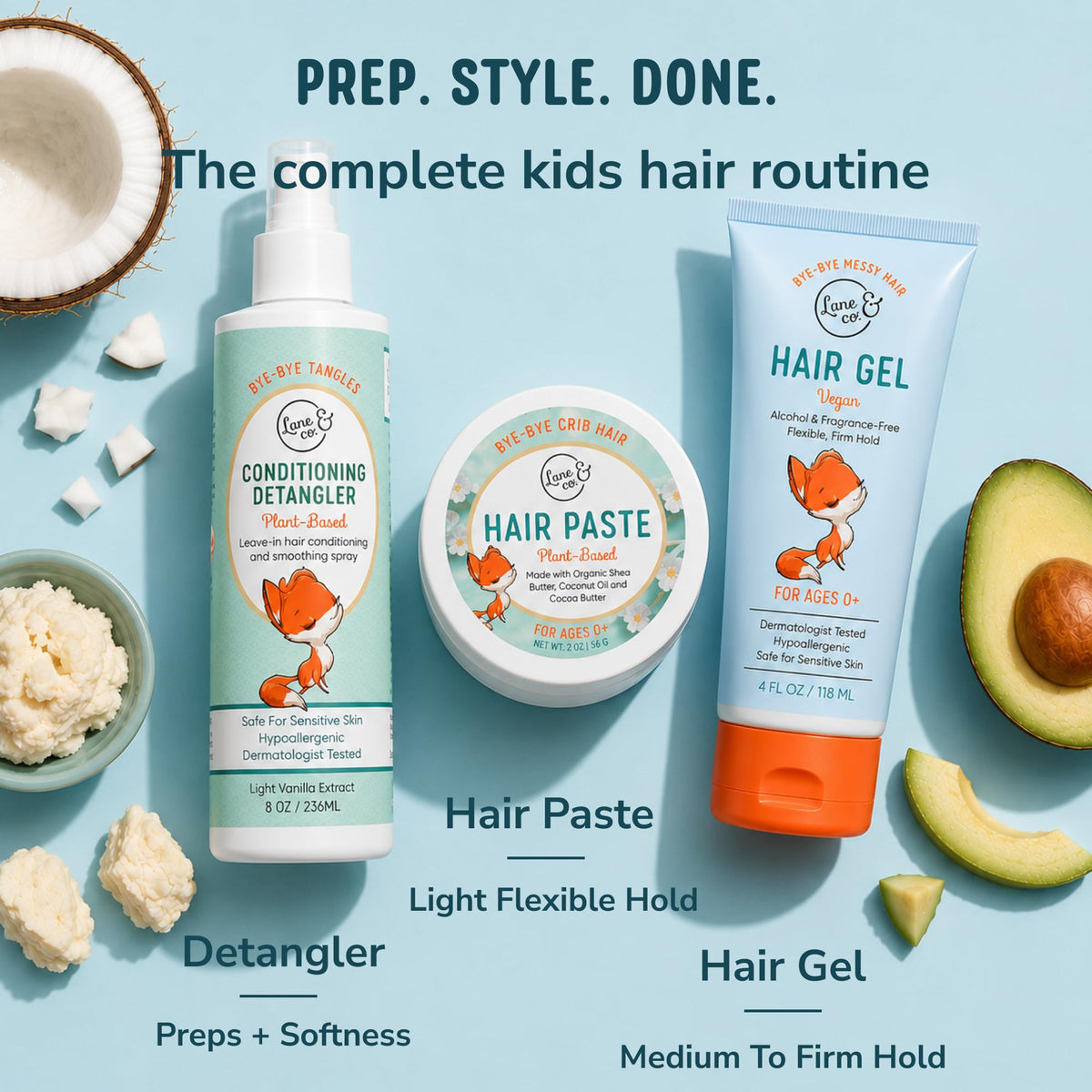 LANE & CO. parent styling child during morning routine for quick styling benefit
