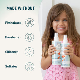 LANE & CO. family morning routine using detangler for quick styling