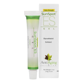 Lane Innovative SunSpot ES front packaging shows compact 0.5 oz tube for travel
