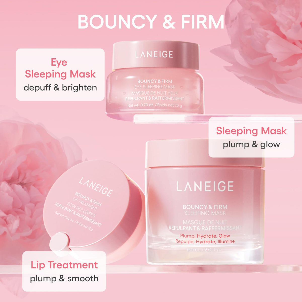 LANEIGE application on lips showing smooth finish and natural-looking plump