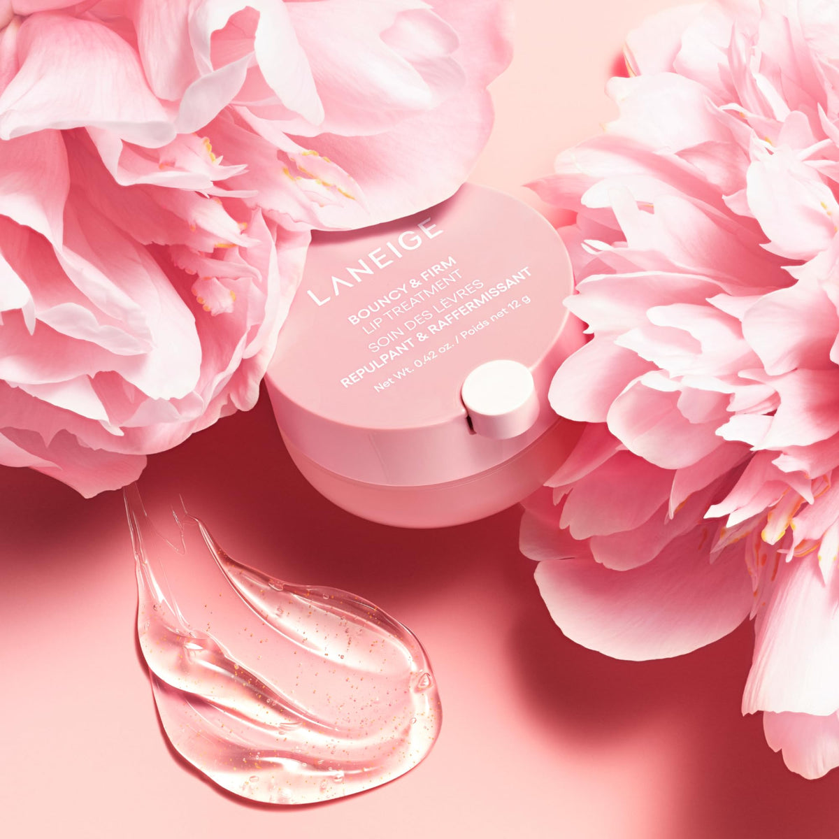 LANEIGE open tube displaying creamy texture for immediate cushiony hydration
