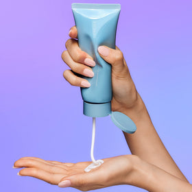 LANEIGE cleansing foam staged in bathroom for routine appeal