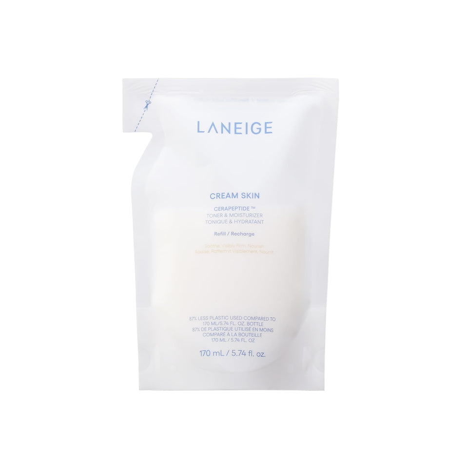 LANEIGE front bottle showing clean design and quick hydration benefit