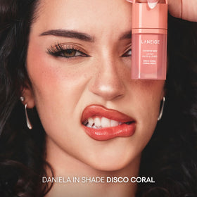 LANEIGE lifestyle shot outdoors showing wearable color and everyday versatility