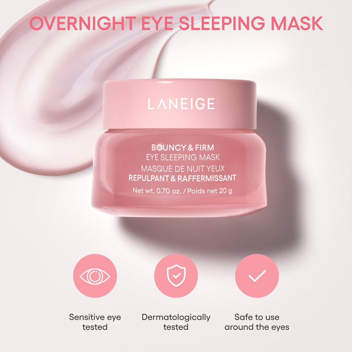 LANEIGE box label close-up revealing key actives and usage clarity