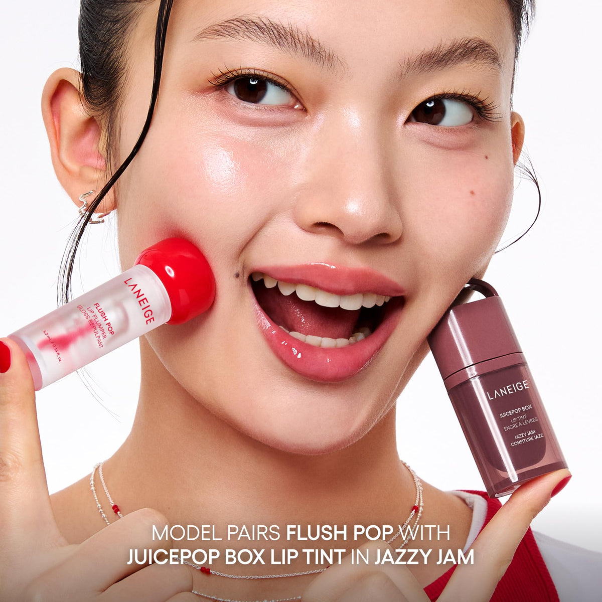 LANEIGE ingredient callout displaying peptides and hydration focus