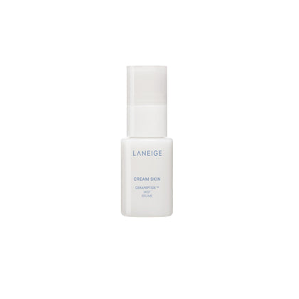 LANEIGE front packaging mini mist showing compact refillable bottle and label benefits