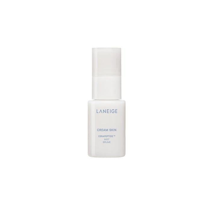 LANEIGE front packaging mini mist showing compact refillable bottle and label benefits