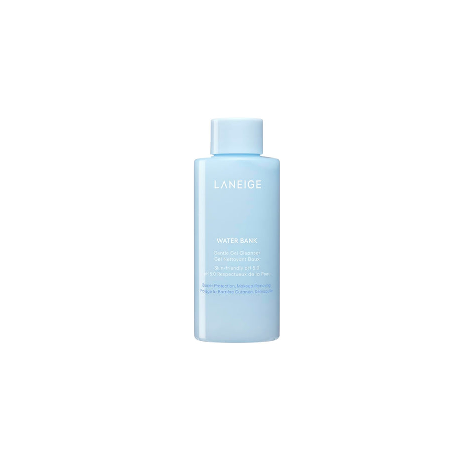 LANEIGE front packaging showing mini cleanser tube and hydrating benefit