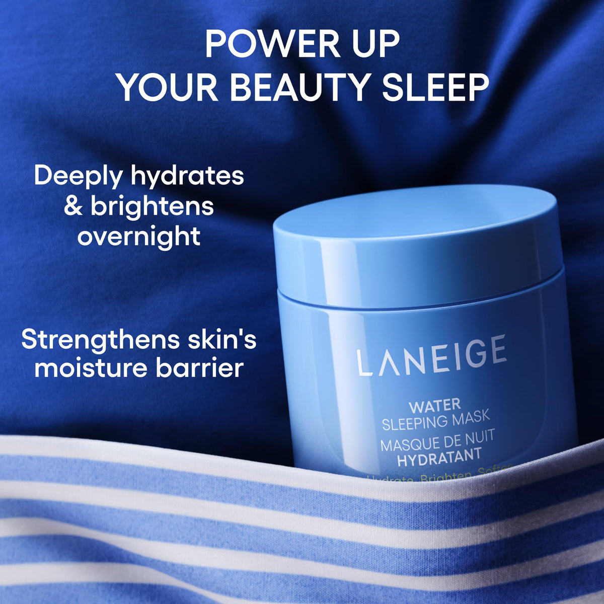 LANEIGE gel texture close-up highlighting lightweight cooling hydration