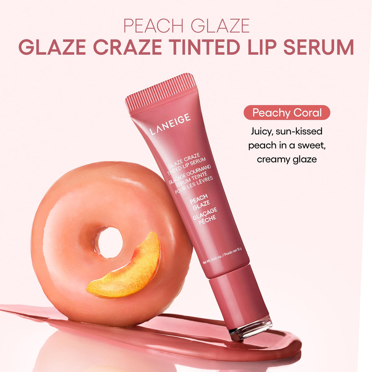 LANEIGE next to coin for size comparison and travel-friendly portability