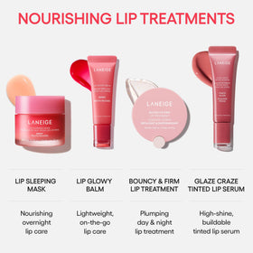 LANEIGE tube beside hand showing compact size and travel-friendly benefit